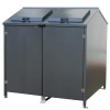 Containerbox afvalcontainer van 1100L grijs